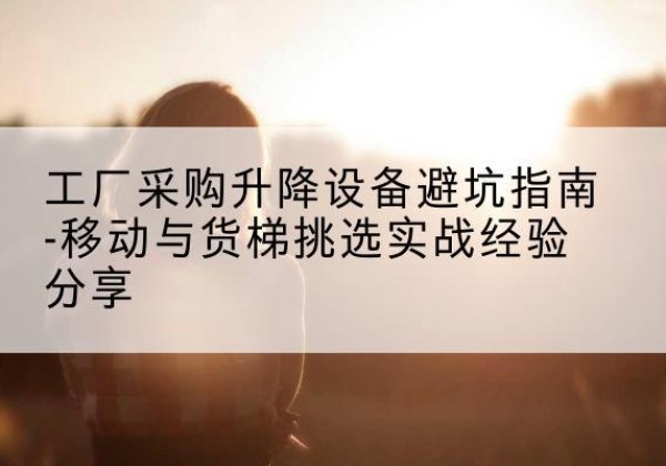 铜陵移动式升降机怎么选-工厂采购升降设备避坑指南-移动与货梯挑选实战经验分享